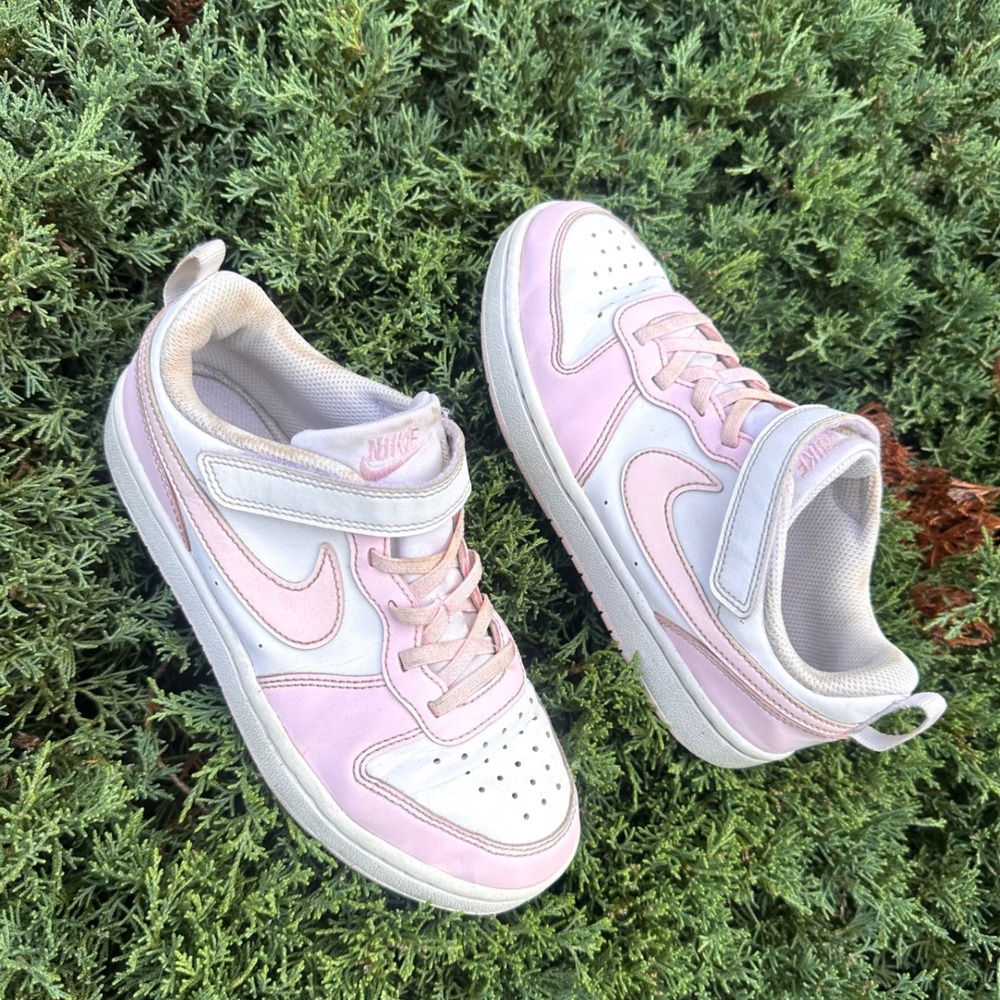 Nike Court Borough Low 2 Little Kids Sneakers Size 2Y White Pink